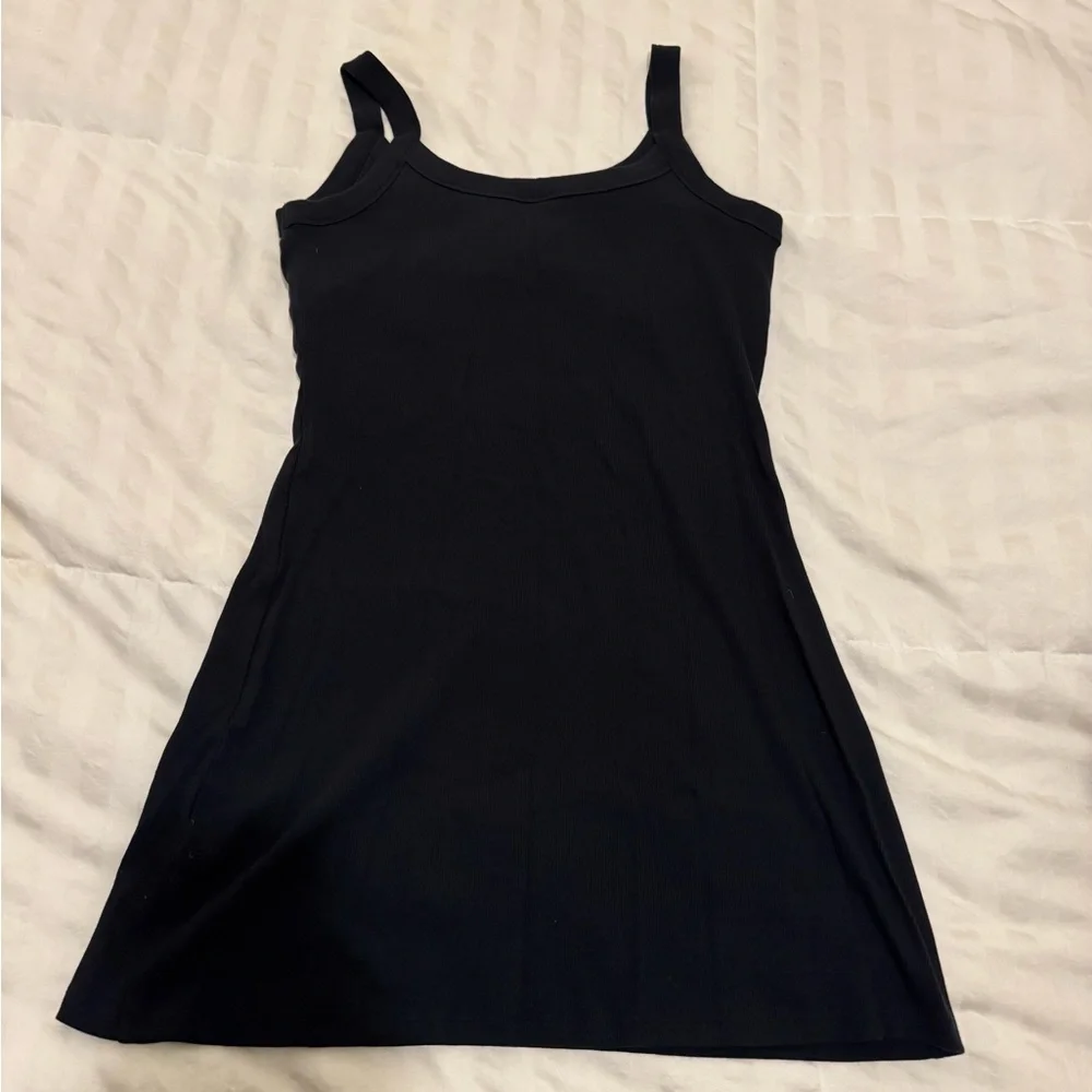 Abercrombie Bra-Free Black Dress Large - Picture 3 of 9